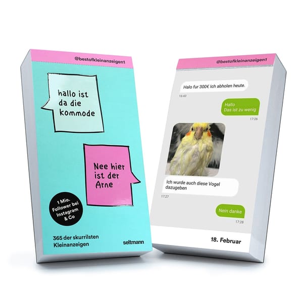 „nagel dich mit Staubsauger“: Best of Kleinanzeigen als Abreißkalender für 2024